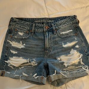 AE distressed shorts